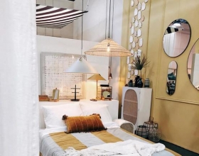 租下两间小公寓 自己改成灰蓝色大“豪宅”